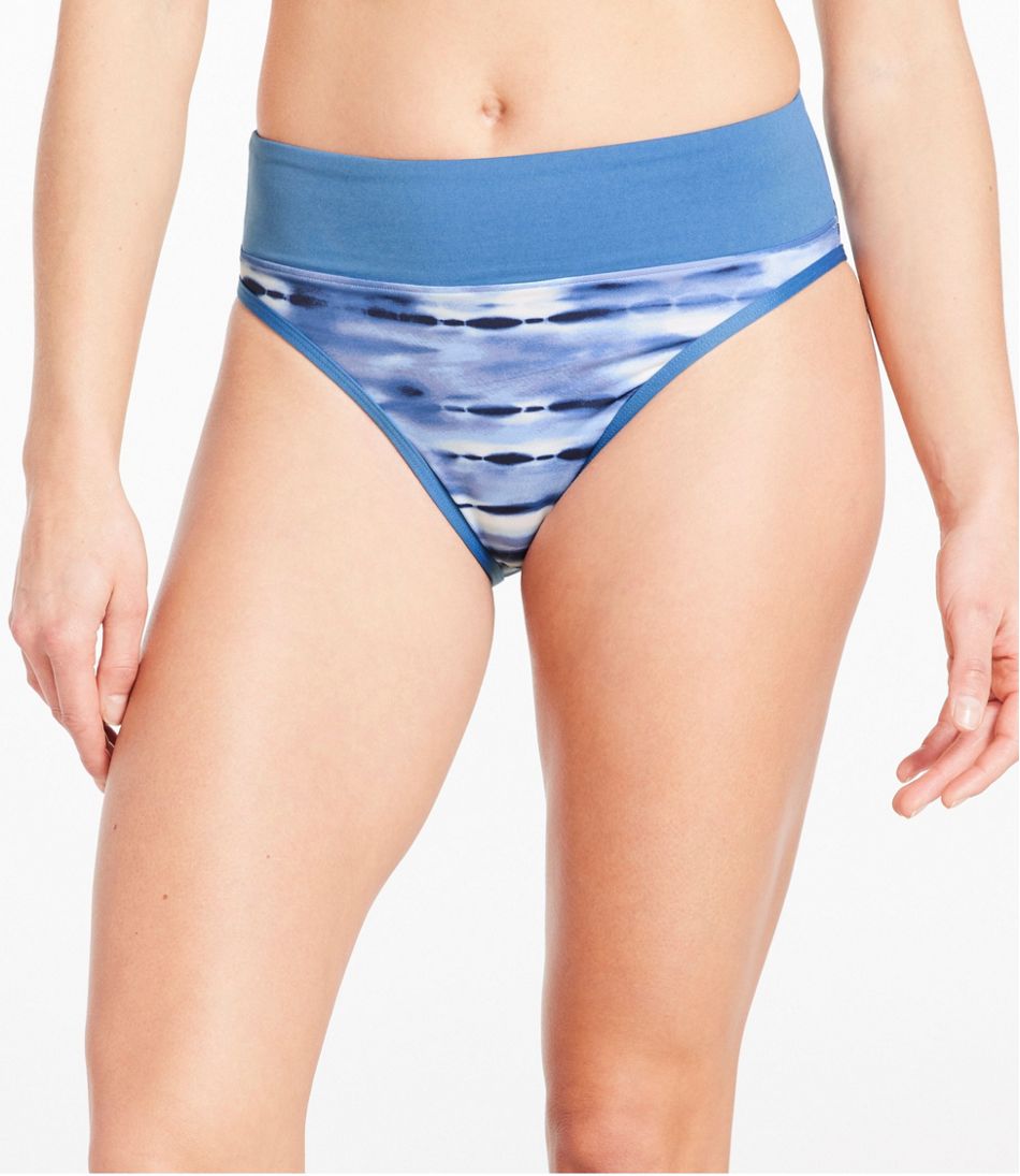 Women's New Currents Swimwear, Mid-Rise Brief Print / L.L.Bean