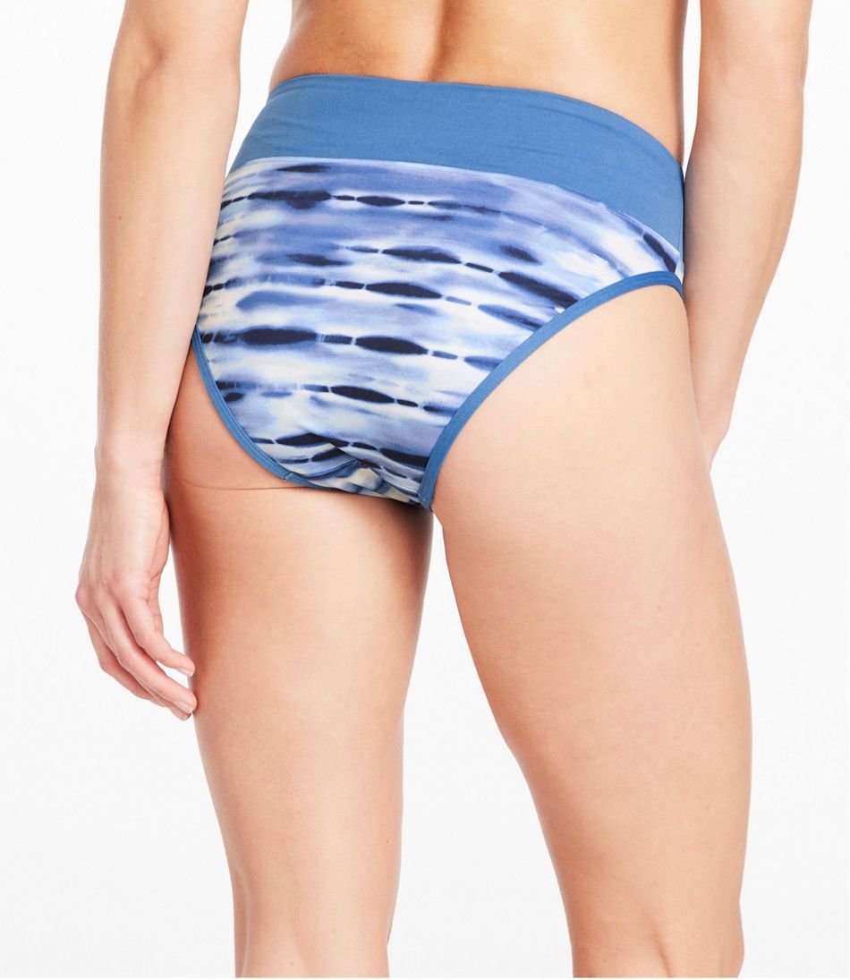 Women's New Currents Swimwear, Mid-Rise Brief Print / L.L.Bean