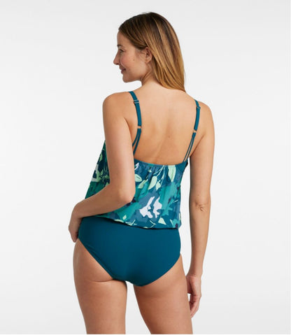 Women's Shaping Swimwear, Blouson Tanksuit Print / L.L.Bean