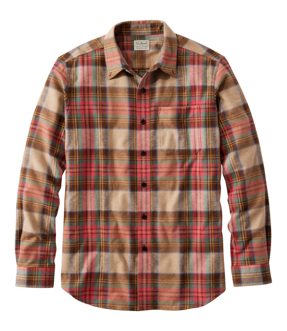 Men's Scotch Plaid Flannel Shirt, Traditional Fit / L.L.Bean