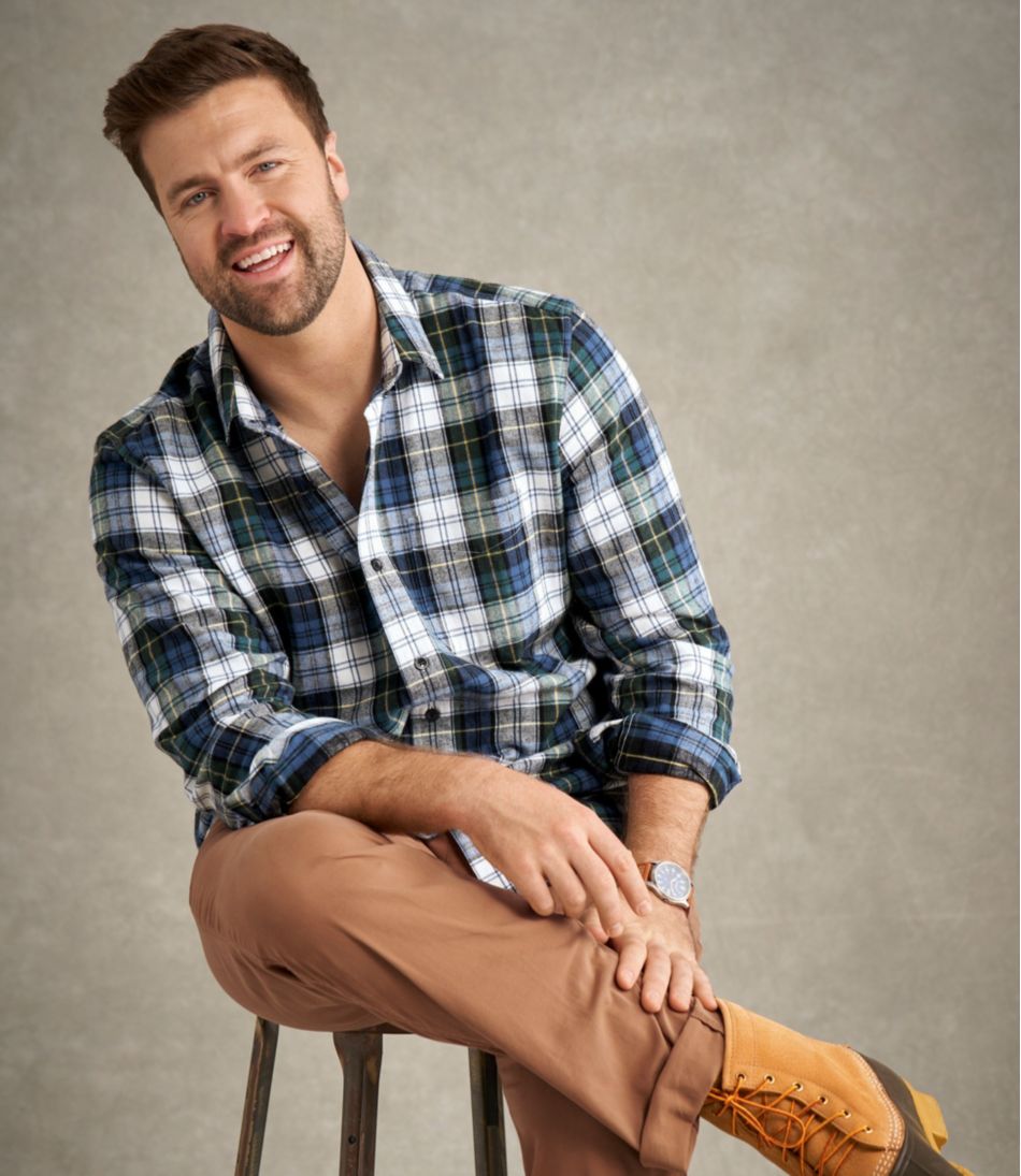Men's Scotch Plaid Flannel Shirt, Slightly Fitted / L.L.Bean