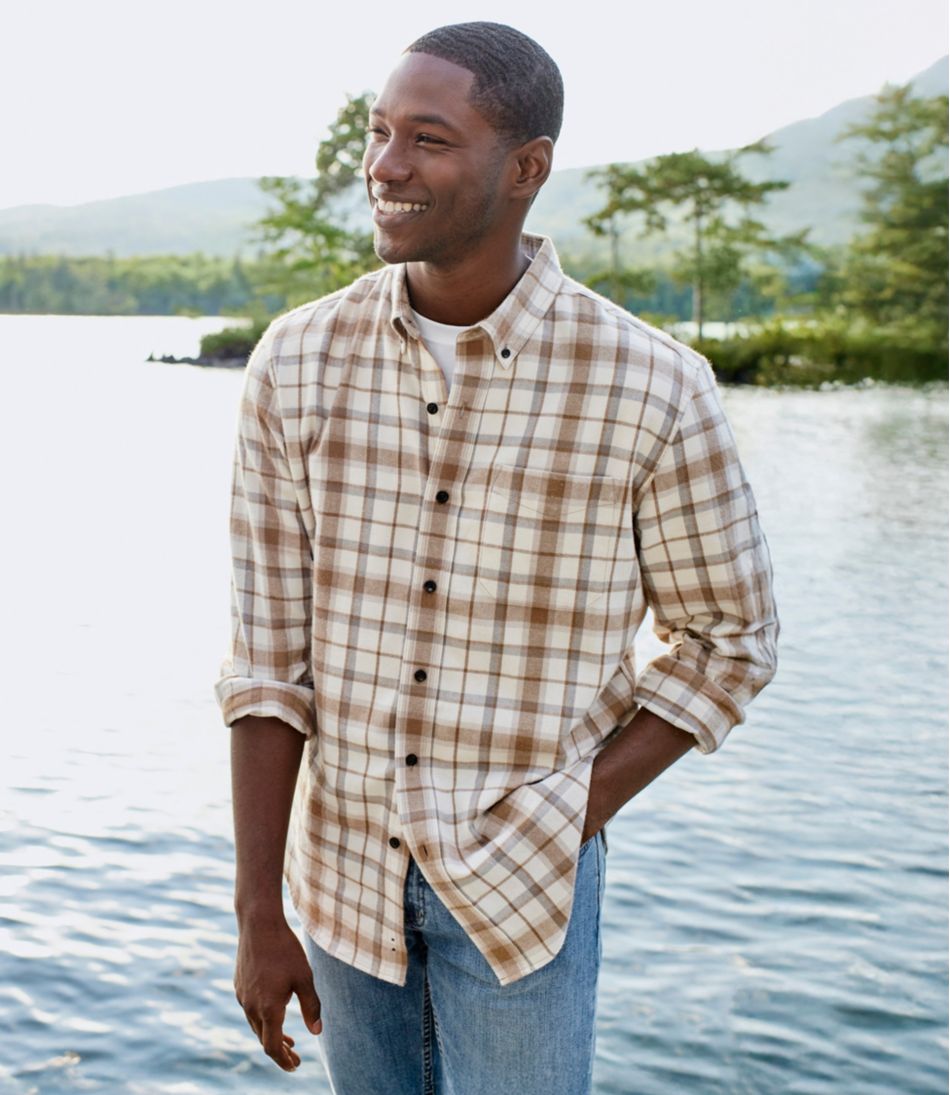 Men's Scotch Plaid Flannel Shirt, Slightly Fitted / L.L.Bean