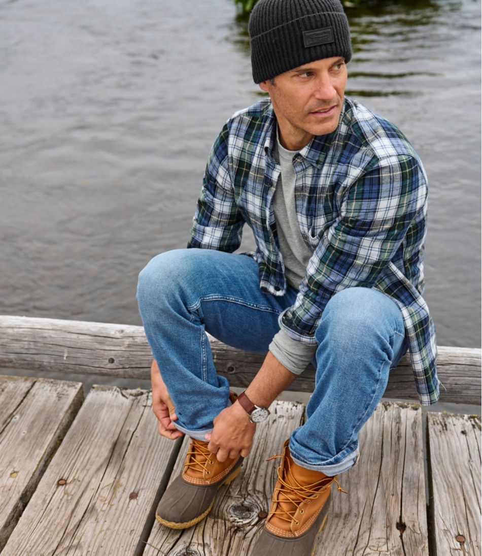 Men's Scotch Plaid Flannel Shirt, Slightly Fitted / L.L.Bean