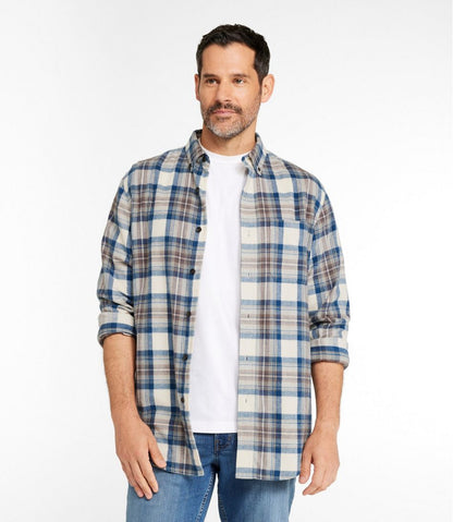 Men's Scotch Plaid Flannel Shirt, Slightly Fitted / L.L.Bean