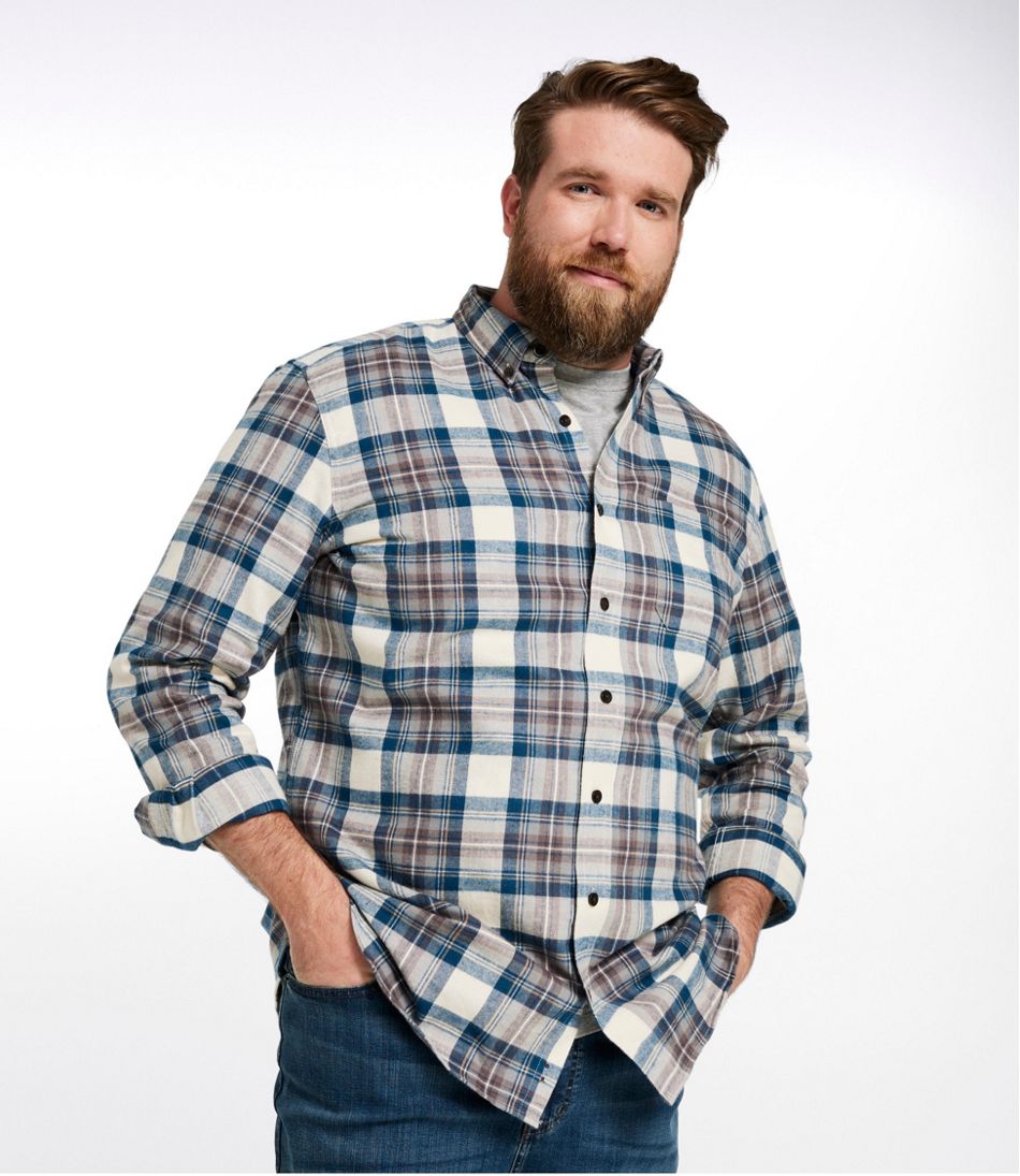 Men's Scotch Plaid Flannel Shirt, Slightly Fitted / L.L.Bean