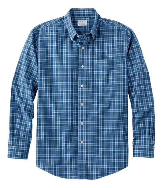 Men's Wrinkle-Free Kennebunk Sport Shirt, Slightly Fitted Check / L.L.Bean
