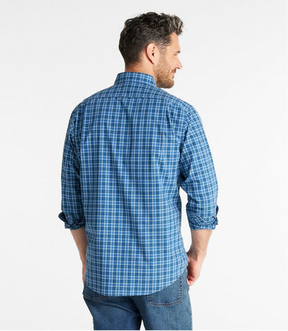 Men's Wrinkle-Free Kennebunk Sport Shirt, Slightly Fitted Check / L.L.Bean