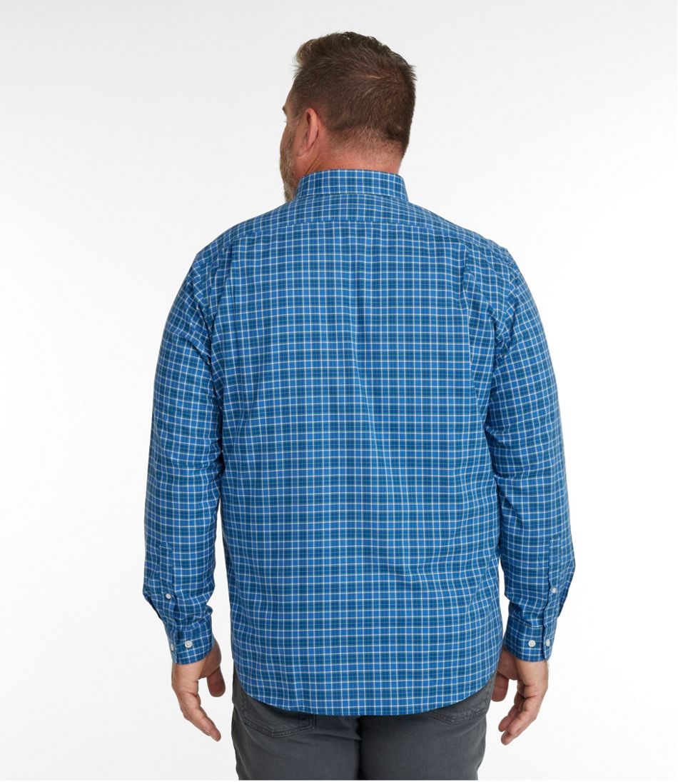 Men's Wrinkle-Free Kennebunk Sport Shirt, Slightly Fitted Check / L.L.Bean