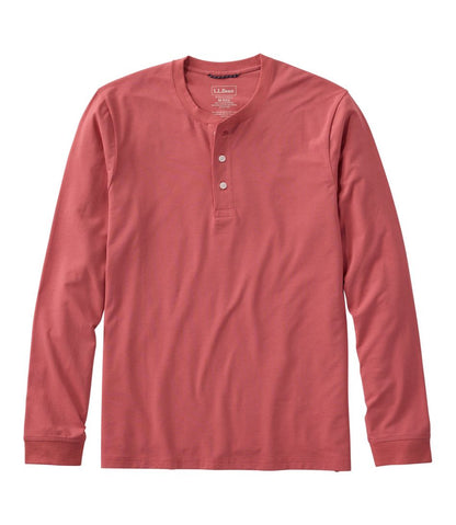 Men's Comfort Stretch Performance® Pima Tee, Long-Sleeve Henley / L.L.Bean