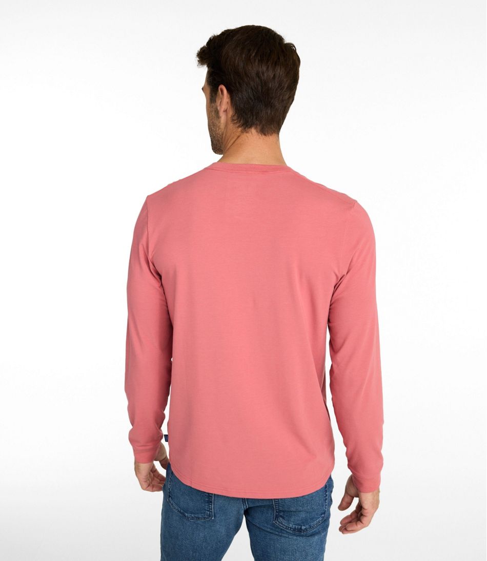 Men's Comfort Stretch Performance® Pima Tee, Long-Sleeve Henley / L.L.Bean