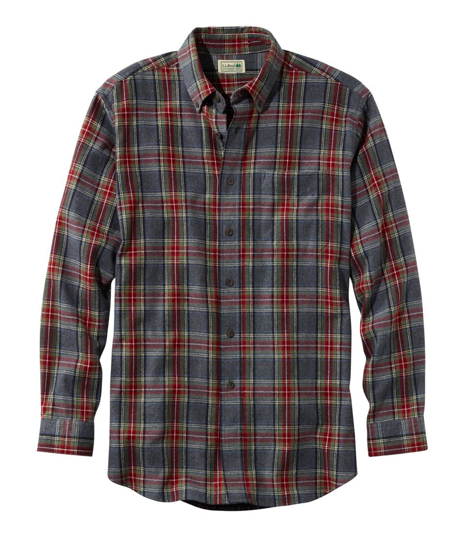Men's Scotch Plaid Flannel Shirt, Slim Fit / L.L.Bean