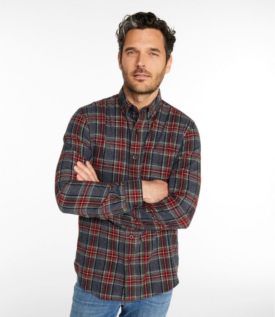 Men's Scotch Plaid Flannel Shirt, Slim Fit / L.L.Bean