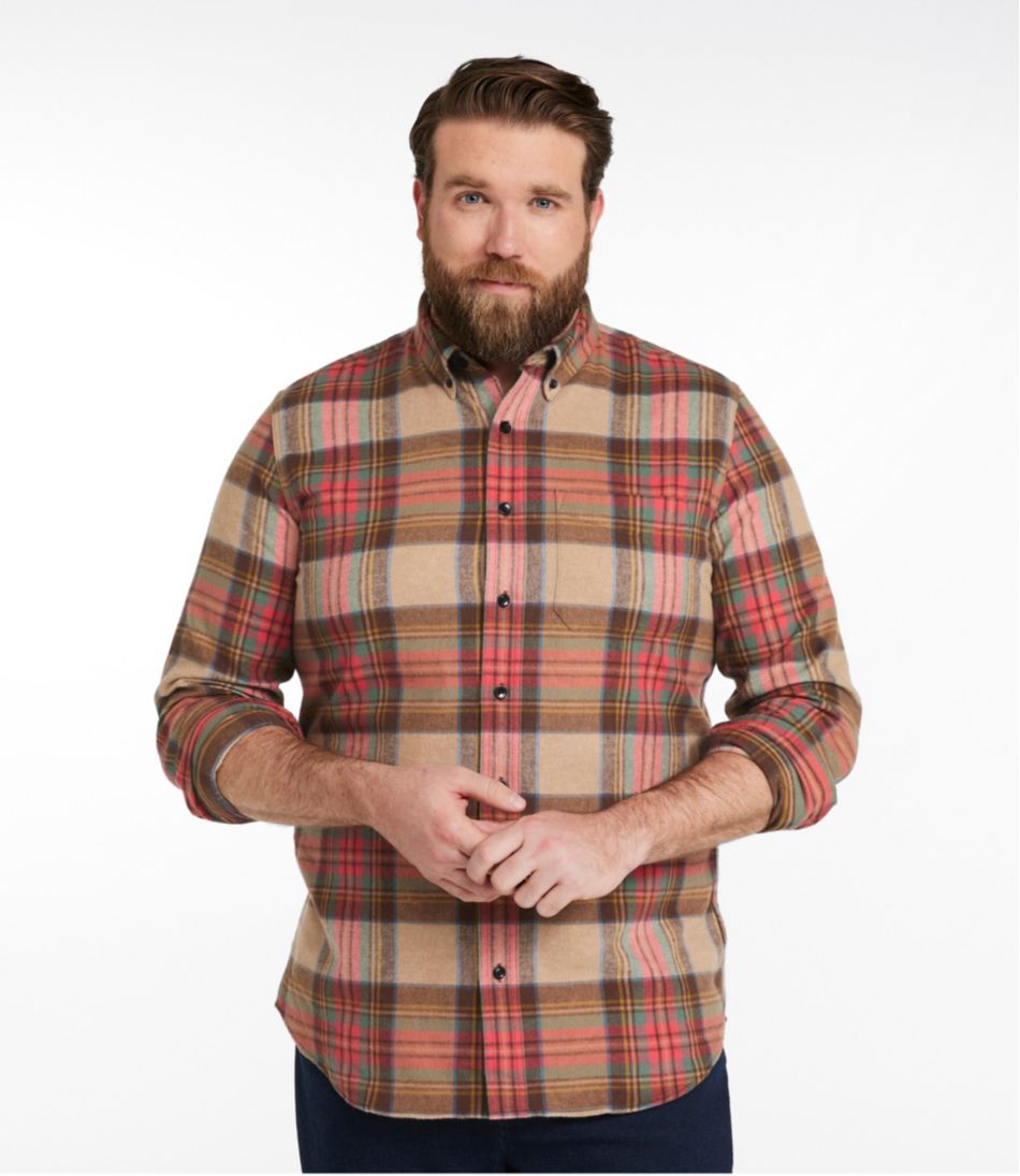 Men's Scotch Plaid Flannel Shirt, Slim Fit / L.L.Bean