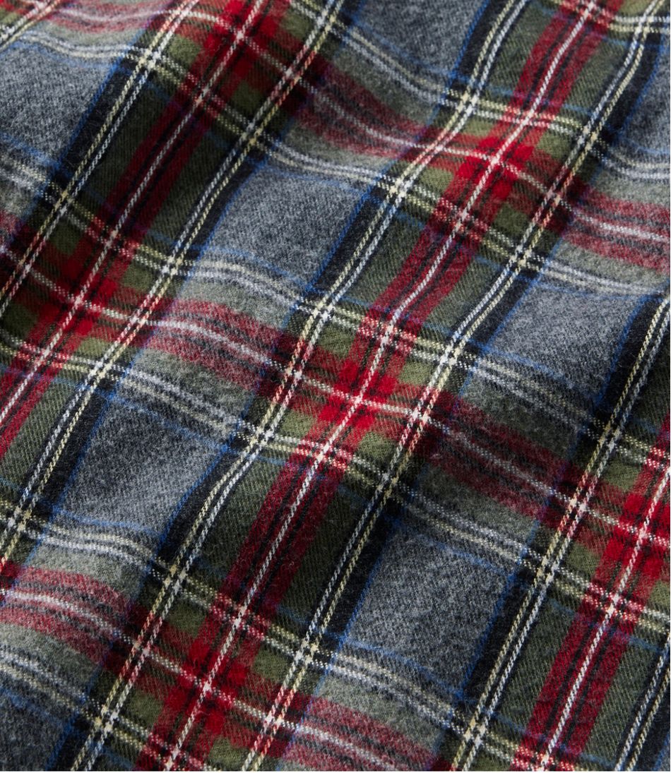 Men's Sherpa-Lined Scotch Plaid Shirt, Slightly Fitted / L.L.Bean