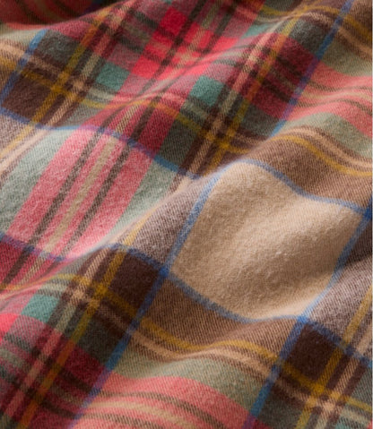 Men's Scotch Plaid Flannel Shirt, Snap-Front, Slightly Fitted Untucked Fit / L.L.Bean