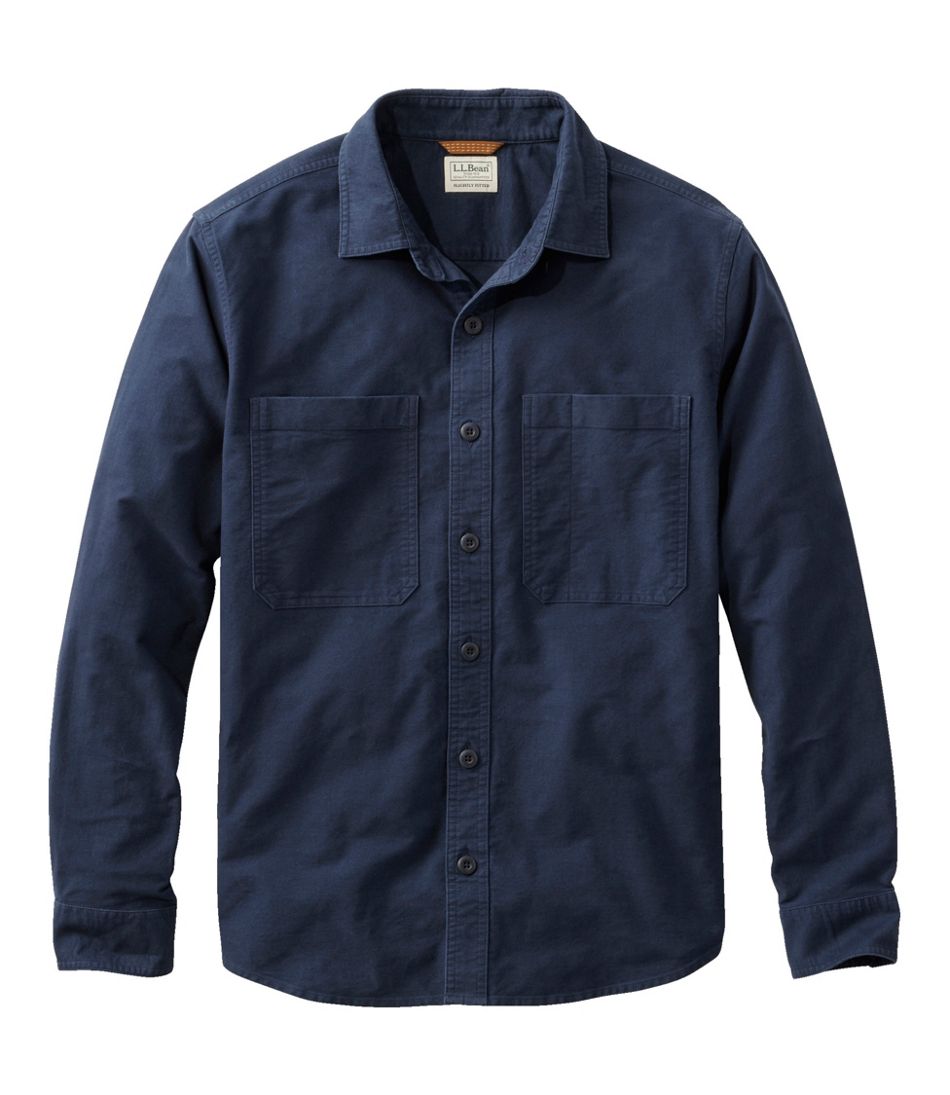 Men's Bean's Moleskin Shirt, Slightly Fitted Untucked Fit / L.L.Bean