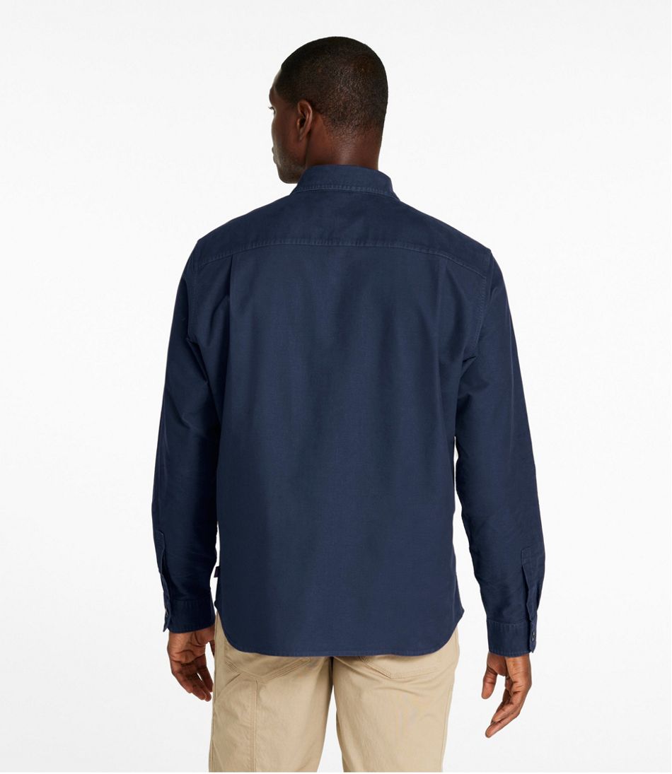 Men's Bean's Moleskin Shirt, Slightly Fitted Untucked Fit / L.L.Bean