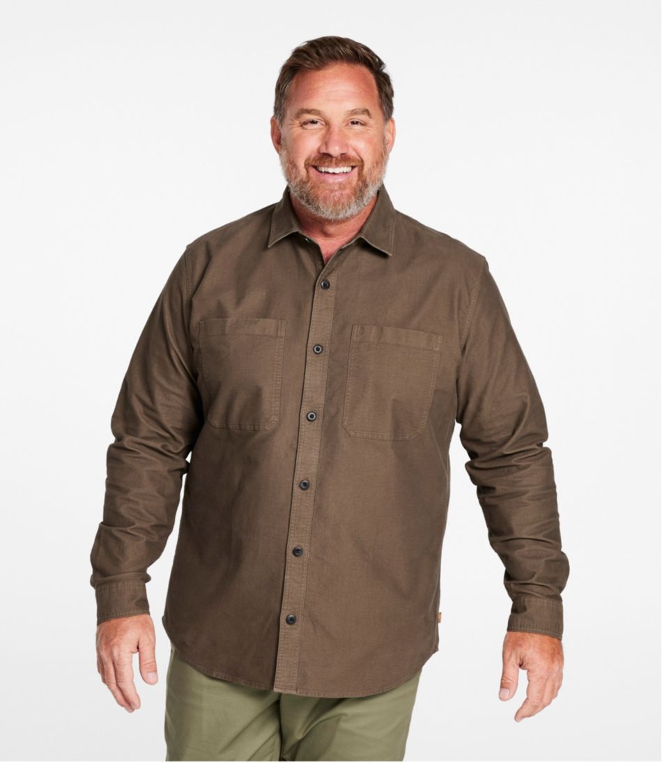 Men's Bean's Moleskin Shirt, Slightly Fitted Untucked Fit / L.L.Bean