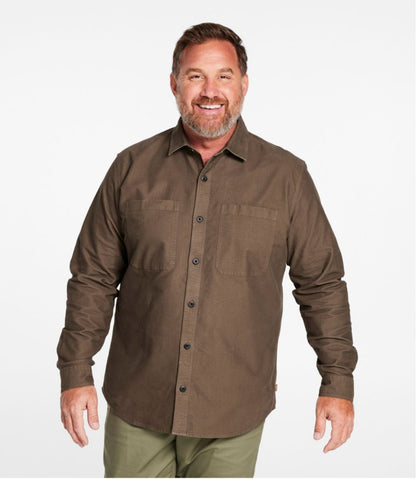 Men's Bean's Moleskin Shirt, Slightly Fitted Untucked Fit / L.L.Bean