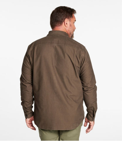 Men's Bean's Moleskin Shirt, Slightly Fitted Untucked Fit / L.L.Bean