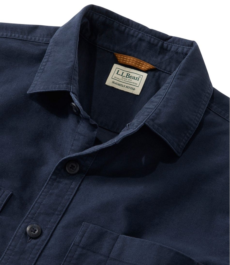 Men's Bean's Moleskin Shirt, Slightly Fitted Untucked Fit / L.L.Bean