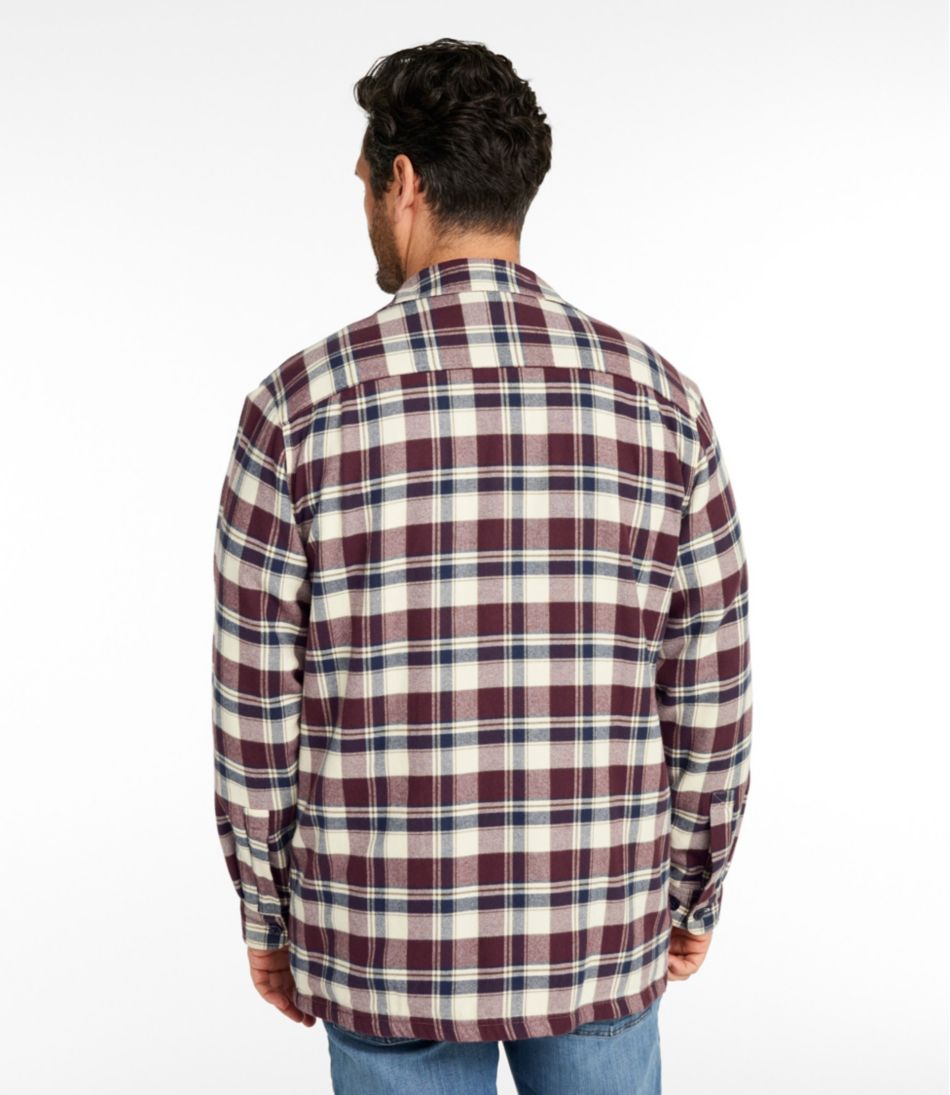 Men's Fleece-Lined Flannel Shirt, Traditional Fit / L.L.Bean