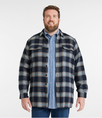 Men's Fleece-Lined Flannel Shirt, Traditional Fit / L.L.Bean