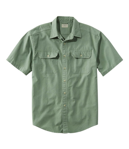 Men's Sunwashed Canvas Shirt, Traditional Fit Short-Sleeve / L.L.Bean