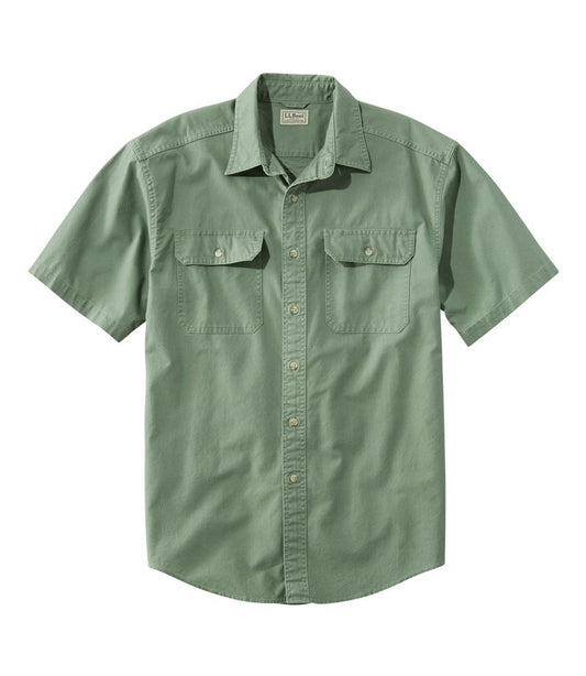 Men's Sunwashed Canvas Shirt, Traditional Fit Short-Sleeve / L.L.Bean
