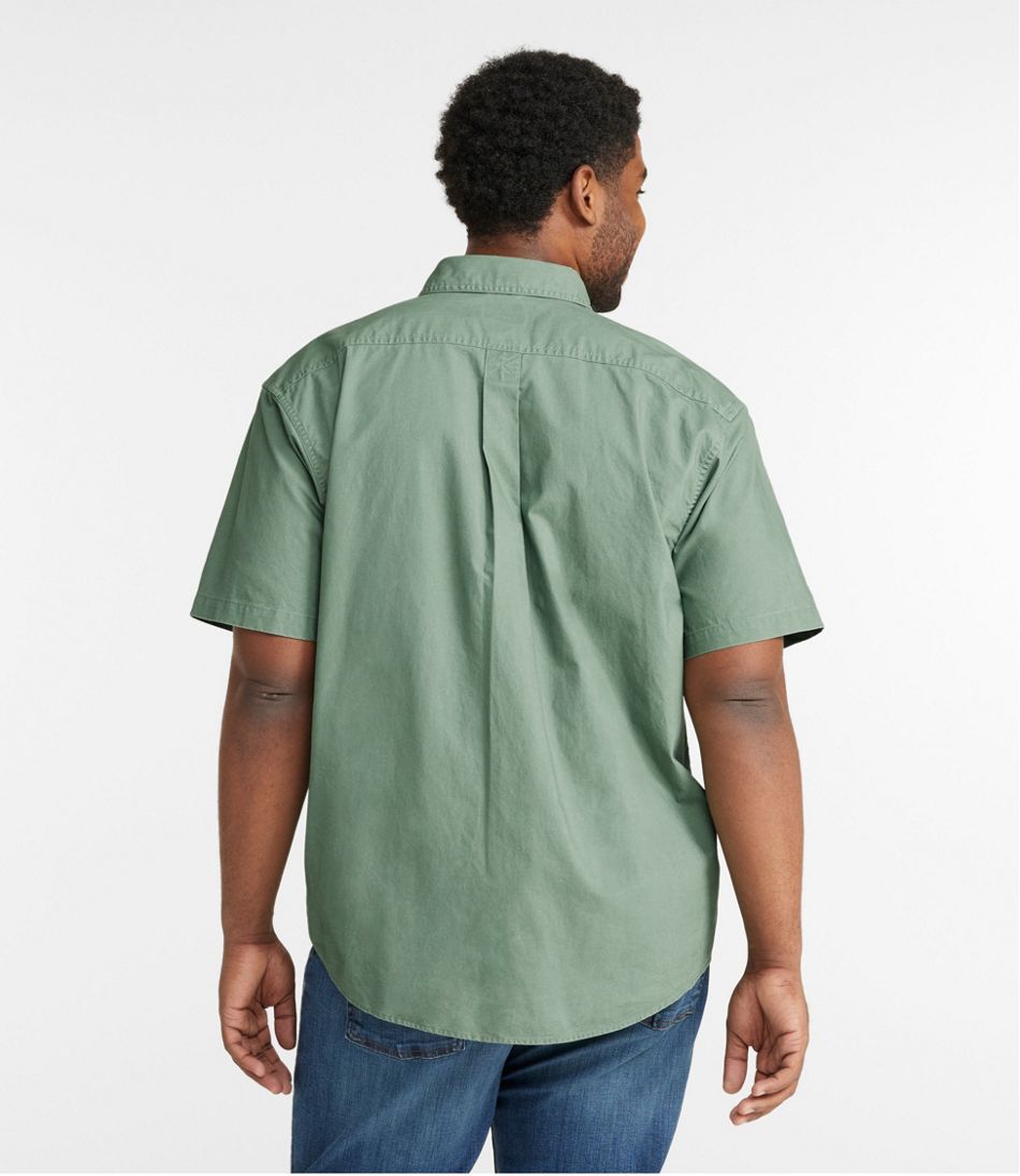 Men's Sunwashed Canvas Shirt, Traditional Fit Short-Sleeve / L.L.Bean