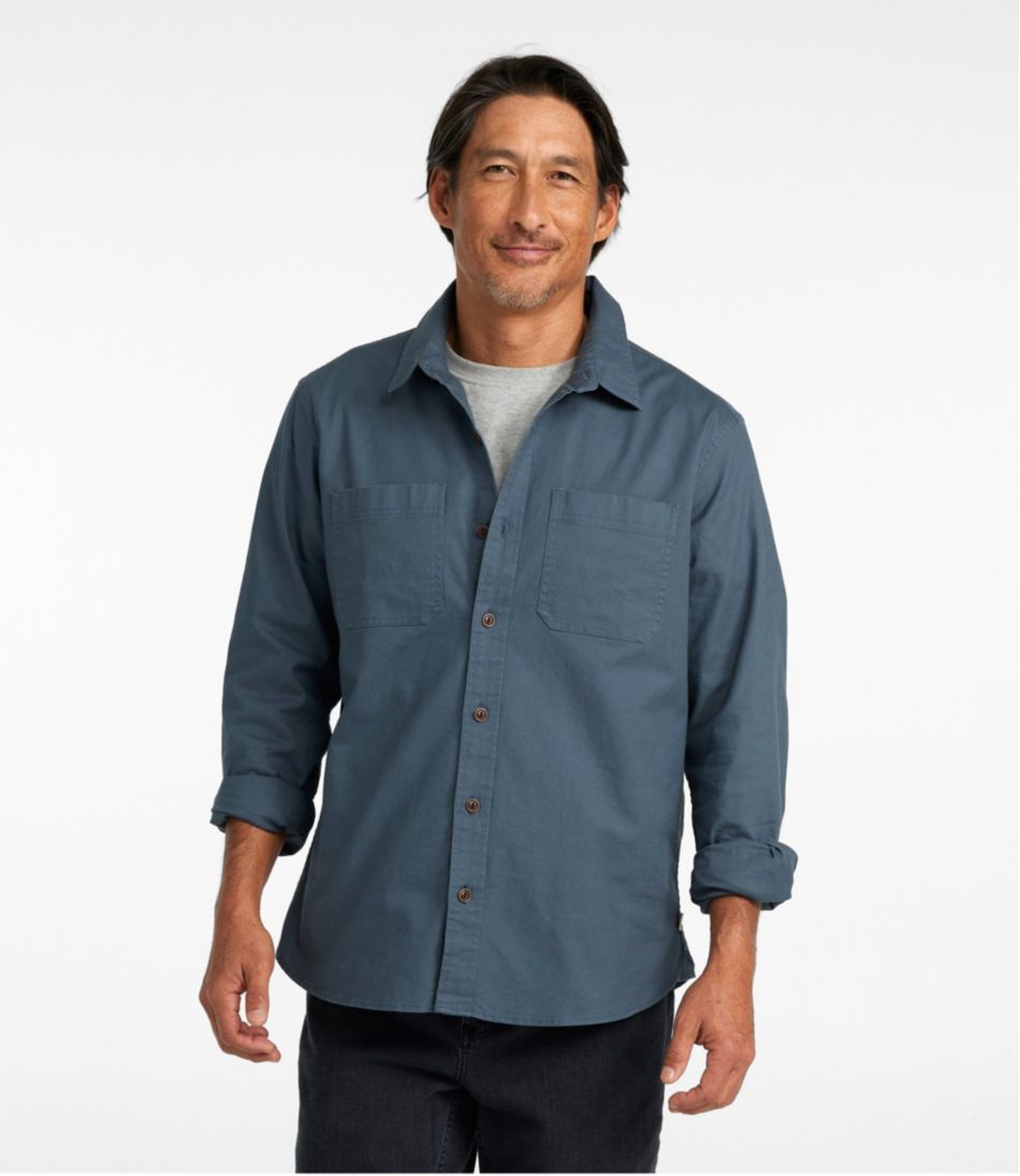 Men's BeanFlex® Twill Shirt, Slightly Fitted Untucked Fit, Long-Sleeve / L.L.Bean