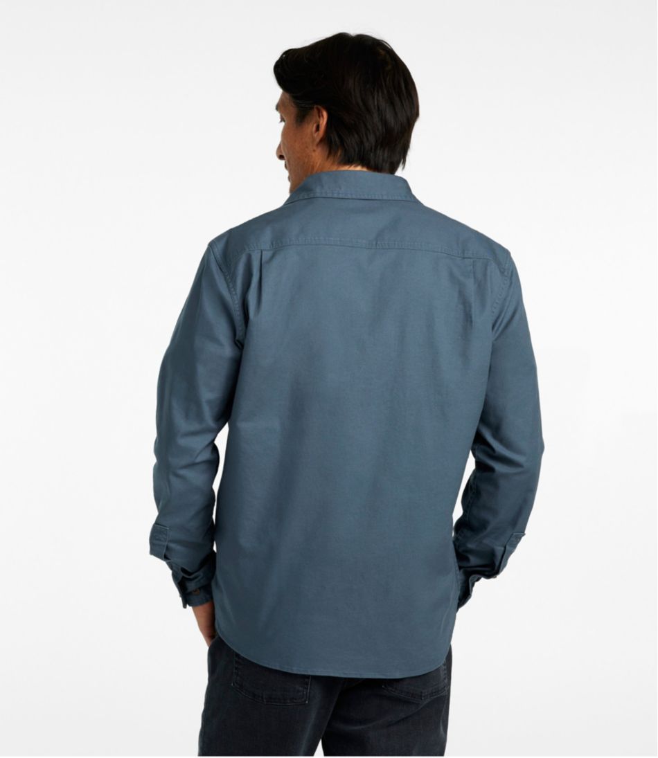 Men's BeanFlex® Twill Shirt, Slightly Fitted Untucked Fit, Long-Sleeve / L.L.Bean