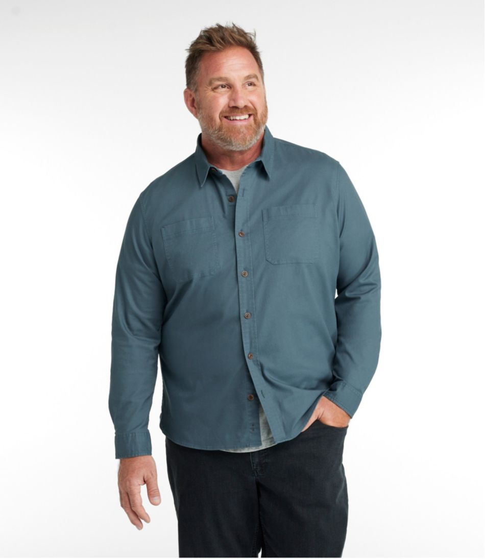 Men's BeanFlex® Twill Shirt, Slightly Fitted Untucked Fit, Long-Sleeve / L.L.Bean