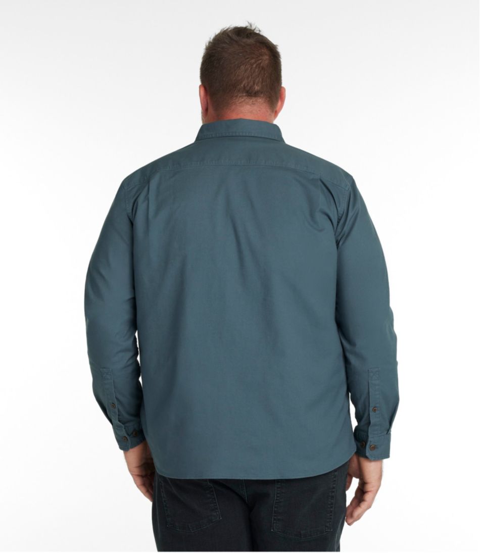 Men's BeanFlex® Twill Shirt, Slightly Fitted Untucked Fit, Long-Sleeve / L.L.Bean