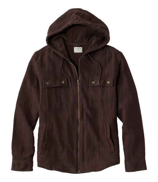 Men's 1912 Field Flannel Shirt, Hooded, Slightly Fitted Untucked Fit / L.L.Bean