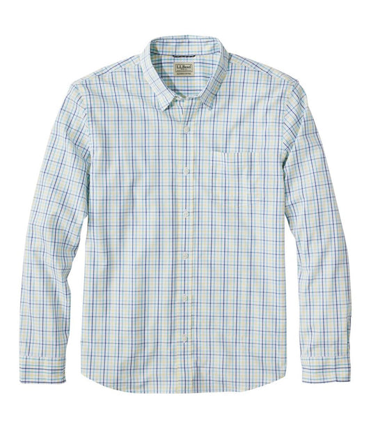 Men's Comfort Stretch Performance® Shirt, Long-Sleeve, Slightly Fitted Untucked Fit, Plaid / L.L.Bean