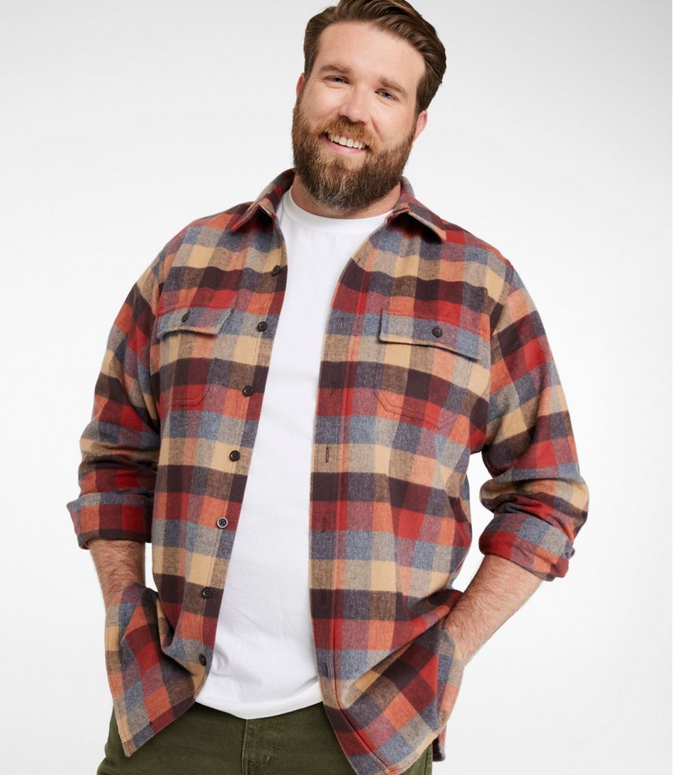 Men's Chamois Shirt, Slightly Fitted, Plaid / L.L.Bean