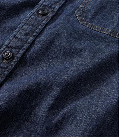Men's BeanFlex® Denim Shirt, Traditional Untucked Fit / L.L.Bean