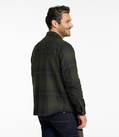 Men's Maine Guide Lightweight Lined Wool Field Shirt, Plaid / L.L.Bean