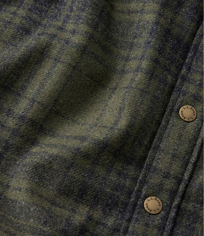 Men's Maine Guide Lightweight Lined Wool Field Shirt, Plaid / L.L.Bean