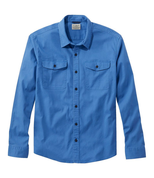 Men's Lakewashed Twill Shirt, Traditional Untucked Fit / L.L.Bean
