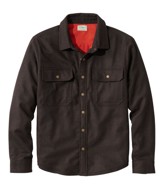 Men's Maine Guide Lightweight Lined Wool Field Shirt / L.L.Bean