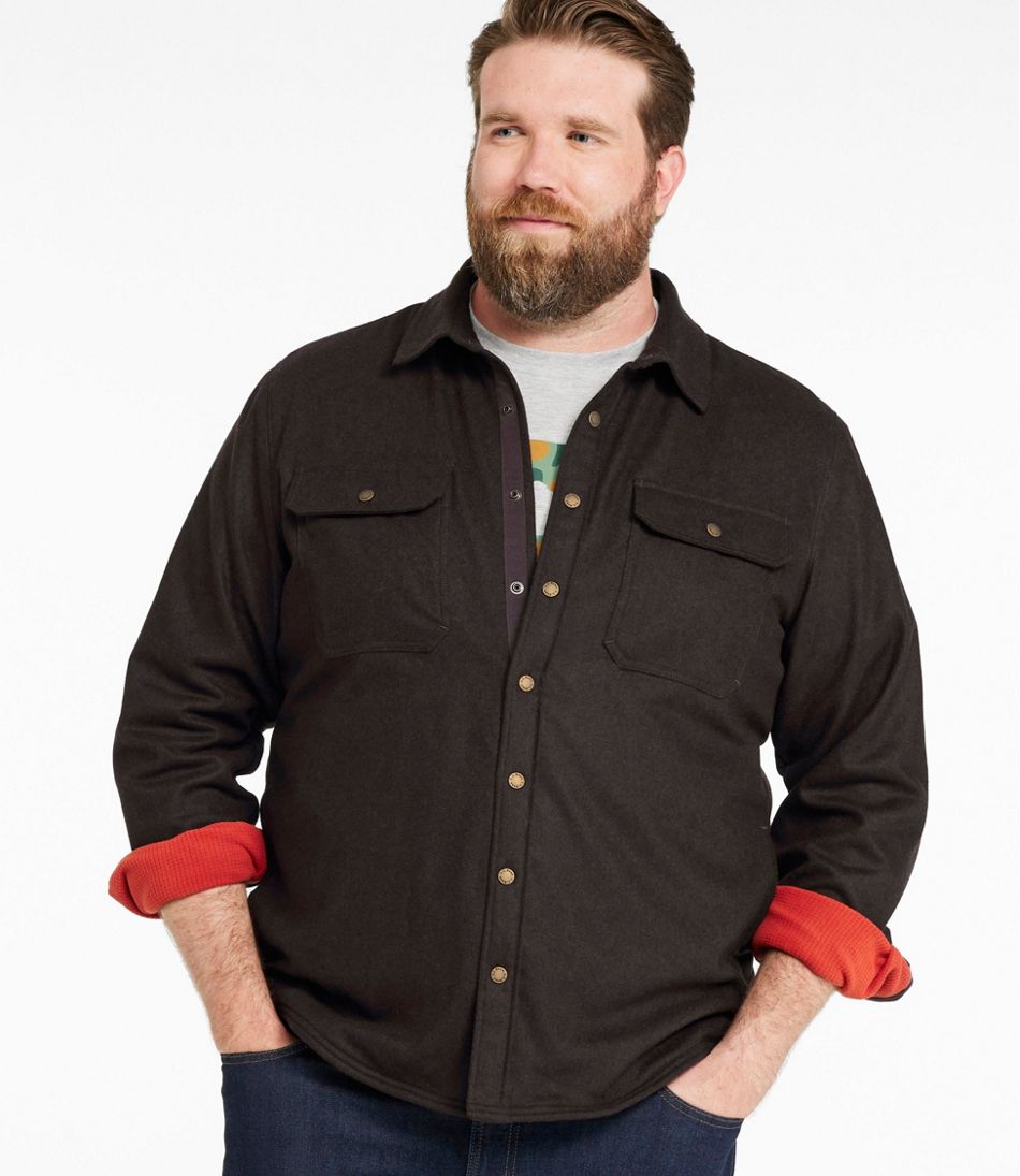 Men's Maine Guide Lightweight Lined Wool Field Shirt / L.L.Bean