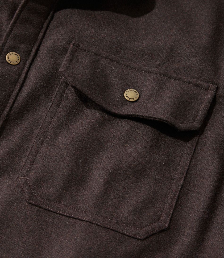 Men's Maine Guide Lightweight Lined Wool Field Shirt / L.L.Bean