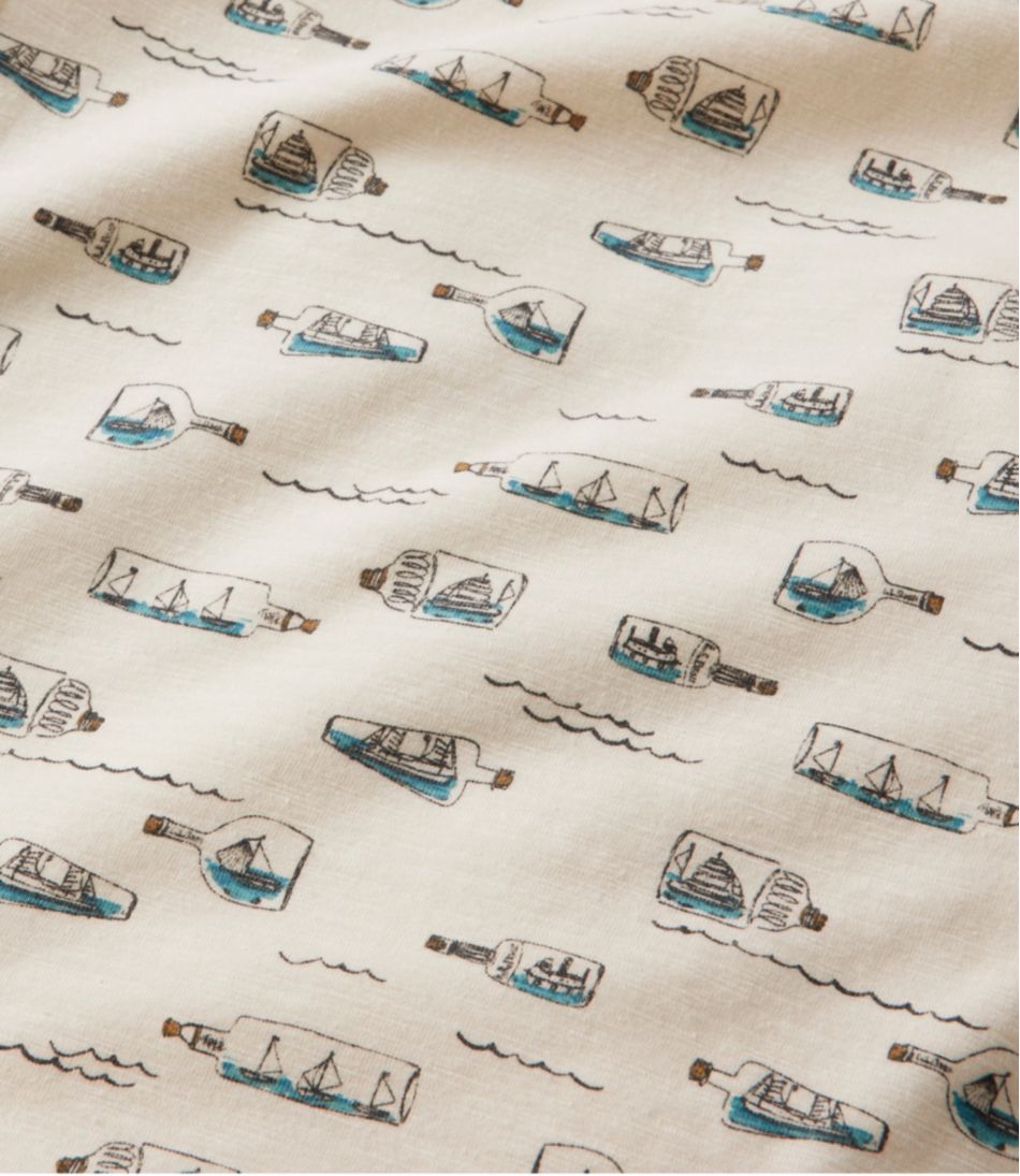 Men's Lakewashed Performance Shirts, Button-Front Shirt, Short-Sleeve, Print / L.L.Bean