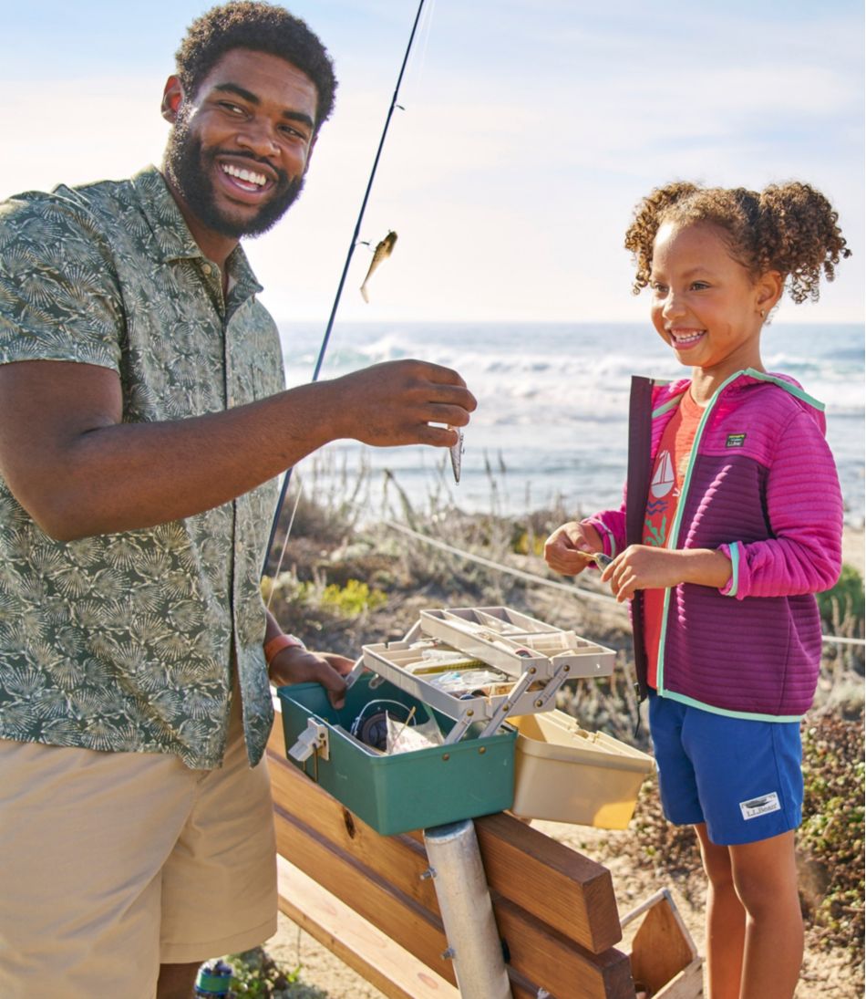 Men's Lakewashed Performance Shirts, Button-Front Shirt, Short-Sleeve, Print / L.L.Bean