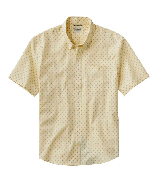 Men's Comfort Stretch Performance® Shirt, Short-Sleeve, Slightly Fitted Untucked Fit, Print / L.L.Bean