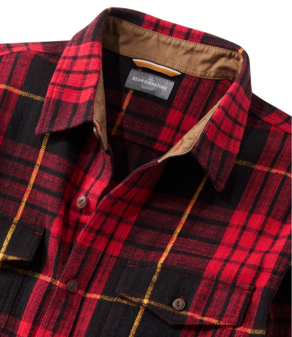 Men's Signature Heritage Textured Flannel Shirt / L.L.Bean