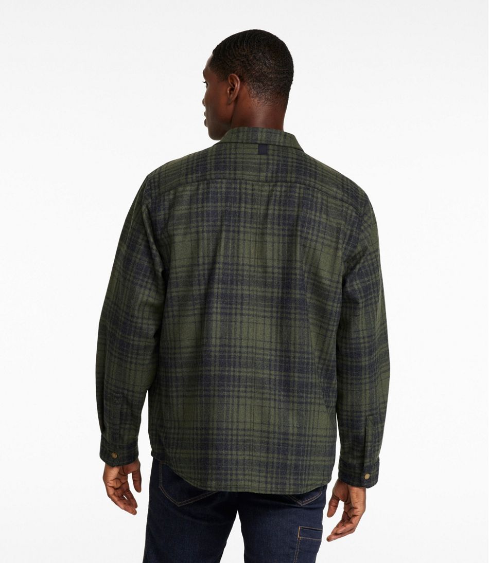 Men's Maine Guide Lightweight Wool Field Shirt, Plaid / L.L.Bean