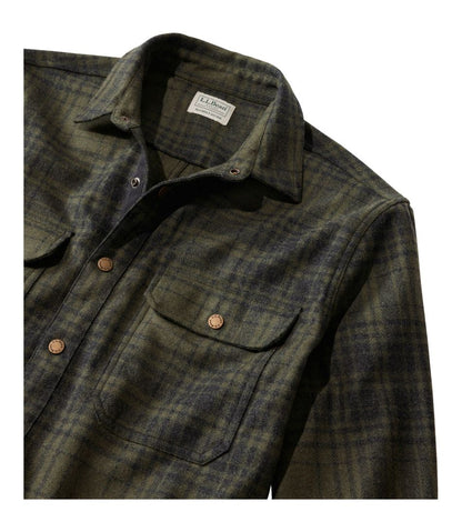 Men's Maine Guide Lightweight Wool Field Shirt, Plaid / L.L.Bean